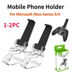 1-2PC Mobile Phone Holder For Microsoft Xbox Series S/X Wireless Controller Clip Adjustable Mount Stand Bracket Game Accessories