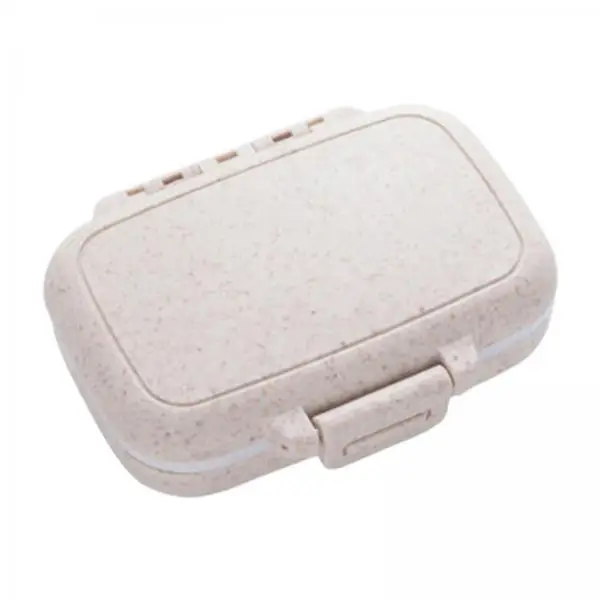 Mini Pill Organizer 3 Grid Compartment Dustproof Pill Storage Box Pocket Pill Container for Supplements Travel