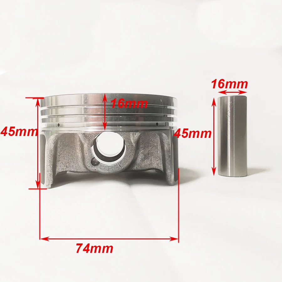 ZONGSHEN ZS174FMM CBS300 300cc Piston Kit Ring Pin Clip 74mm CB250-F kayo T4 z1 nx6 CPS250 ATV Quad Dirt Pit Bike Motorcycle