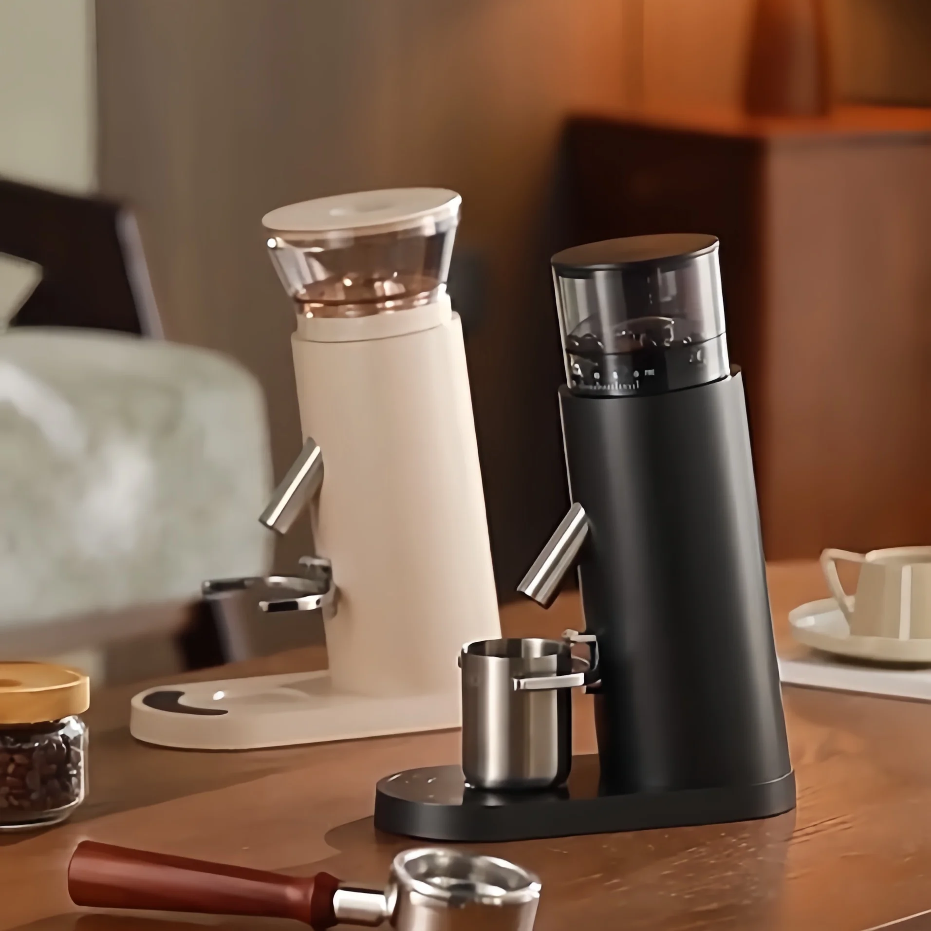 Household Small Italian-style Pour-over Coffee Grinder USB Charging Coffee Mill 80g/130g Electric Coffee Bean Grinder