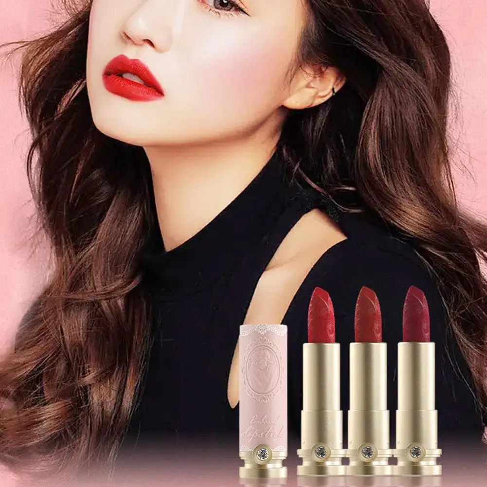 3 Colors Waterproof Velvet Lipstick Easy To Wear Longstay Long-Lasting Women Lip Makeup Cosmetic Lip Matte Stick J2B1