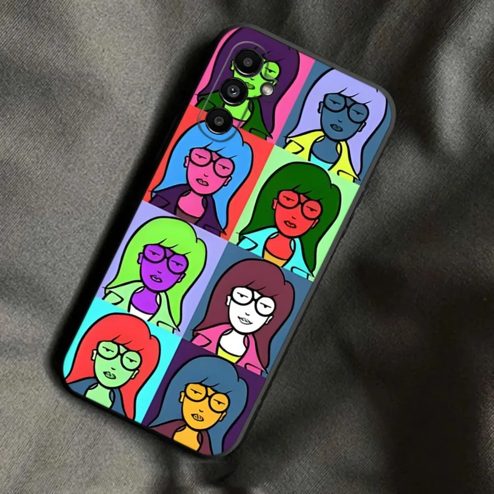 Cartoon D-Daria Phone Case For Samsung Galaxy A13,A21s,A22,A31,A32,A52,A53,A71,A80,A91 Soft Black Phone Cover