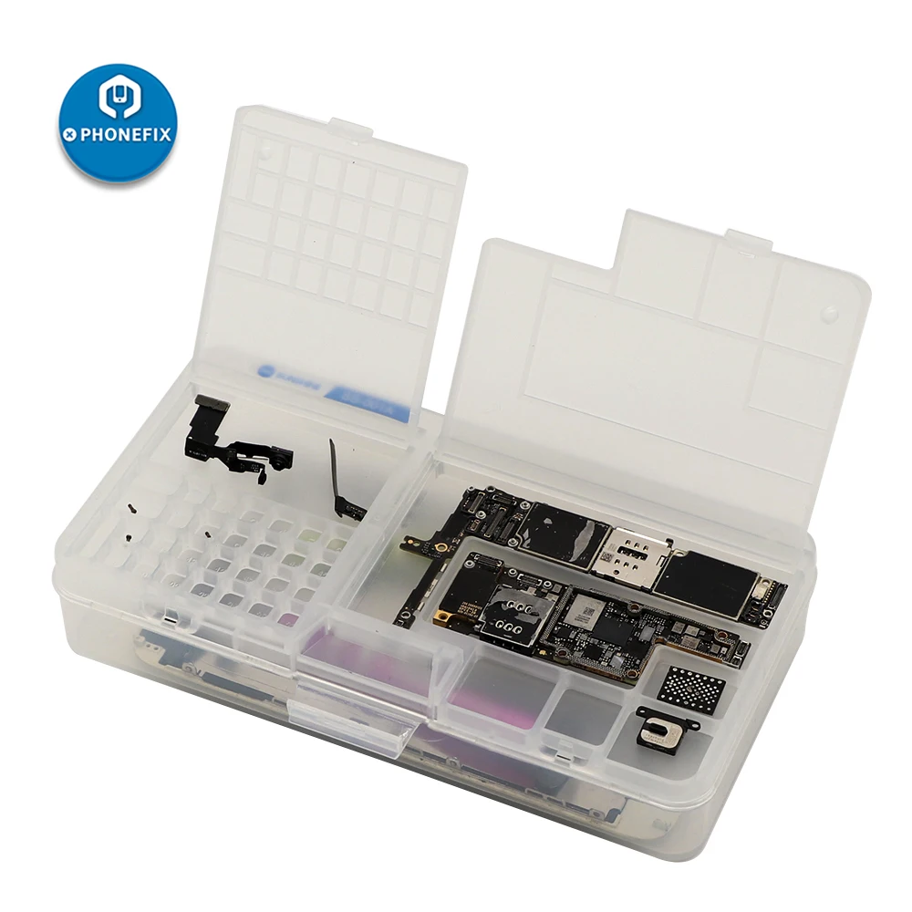 SS-001A Multi-function Plastic Storage Box for Mobile Phone Repair Motherboard IC Repair Parts Collector
