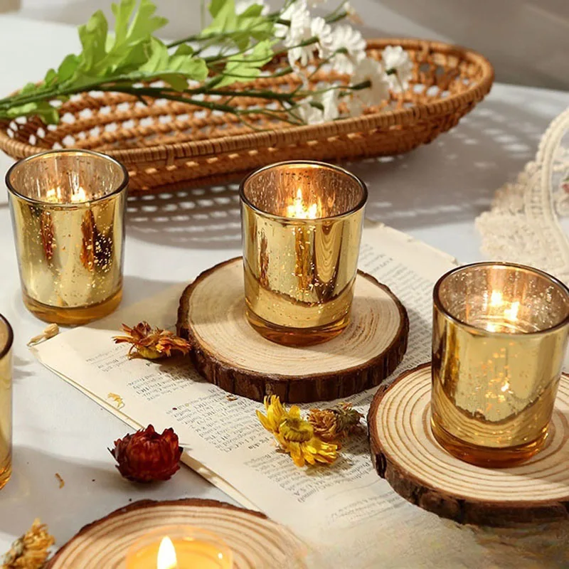 95ml Set of 4 Candle Holder For Wedding Centerpiece Rustic Candlesticks Holder Decor Tea Light Candle Holder Home Decor