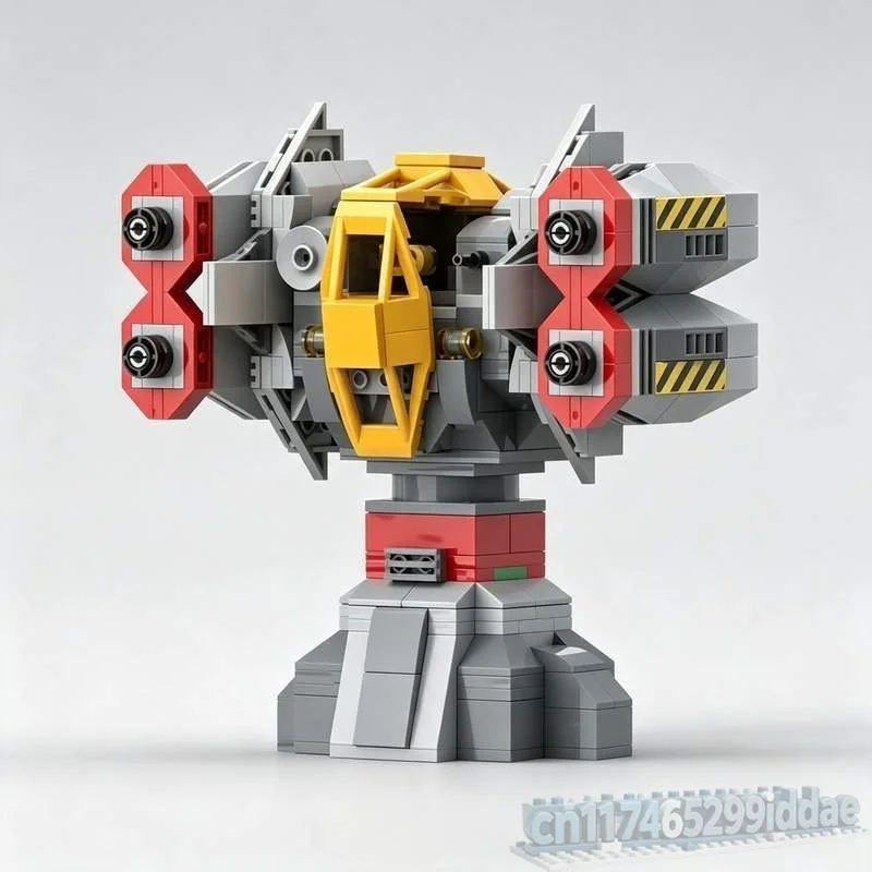 535PCS Terraner Missile Turret Defense Station Model Sci-Fi Vehicle Custom Puzzle DIY Creative Assembly Educational Blocks Toy