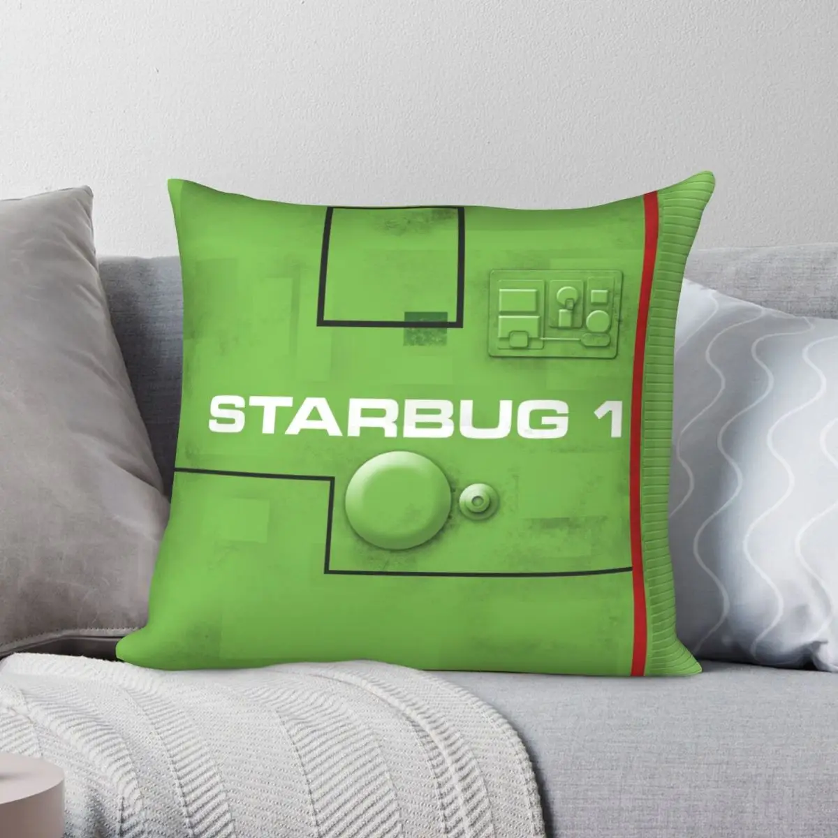 Starbug Hull Red Dwarf Pillowcase Polyester Linen Velvet Creative Zip Decor Throw Pillow Case Sofa Cushion Cover 18