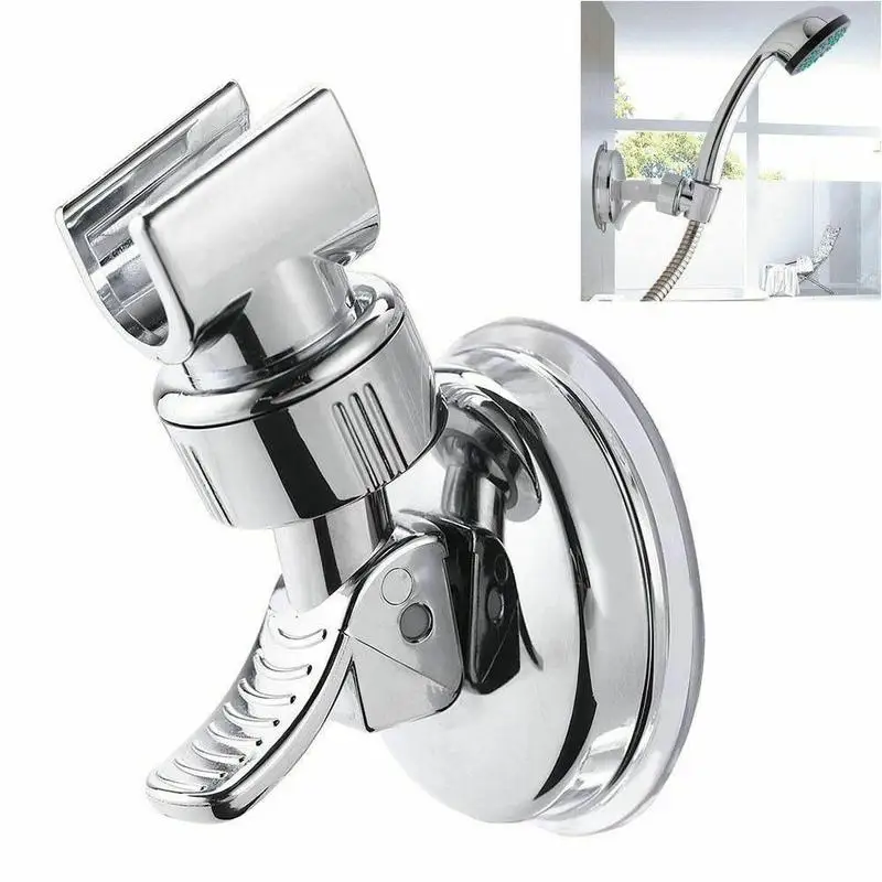 Stable Rotation Suction Cup Shower Holder No-Punching Adjustable Hand Shower Bracket For Bathroom