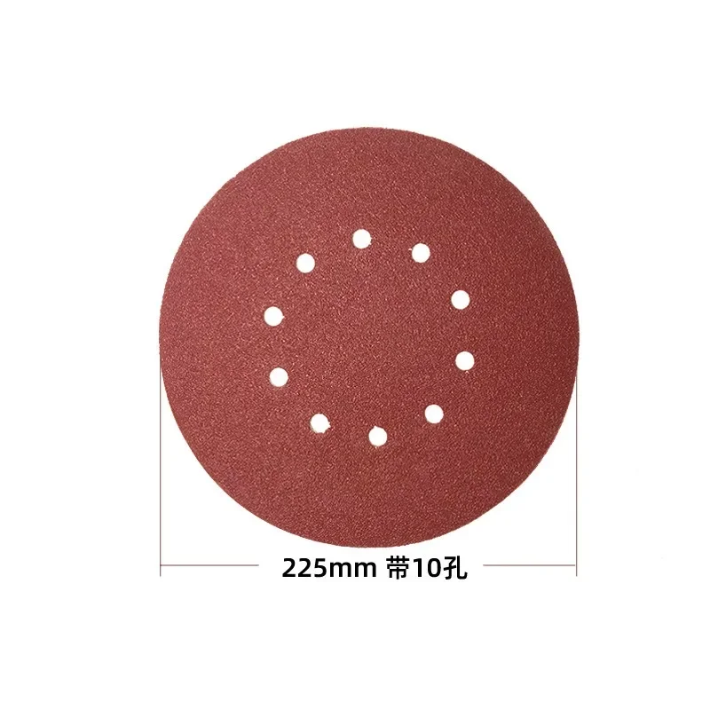 10pcs 225mm Sanding Discs 9Inch 10 Hole Sanding Paper 60-2000# Abrasive Sanding Disc for Drywall Sander Wood Furniture Finishing