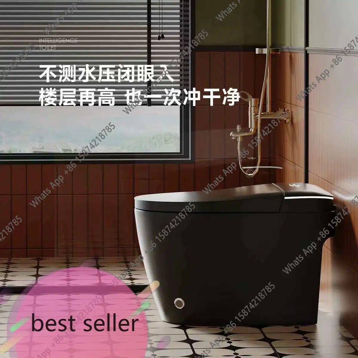 

Yt Smart Toilet Integrated Toilet Ceramic Automatic Heating Flush IPX4 Waterproof
