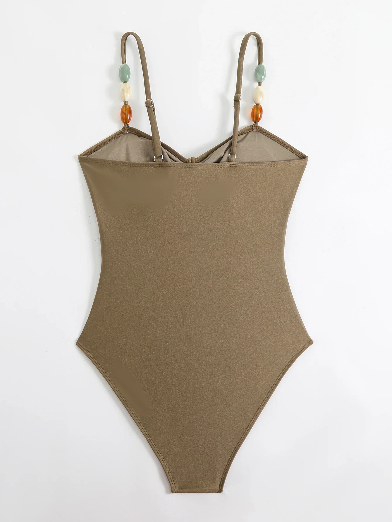 Women's XXL Size Solid Color One Piece Swimsuit 2025 Summer Beach Bathing Bodysuit Lady's Biquini Comfortable Swimwear