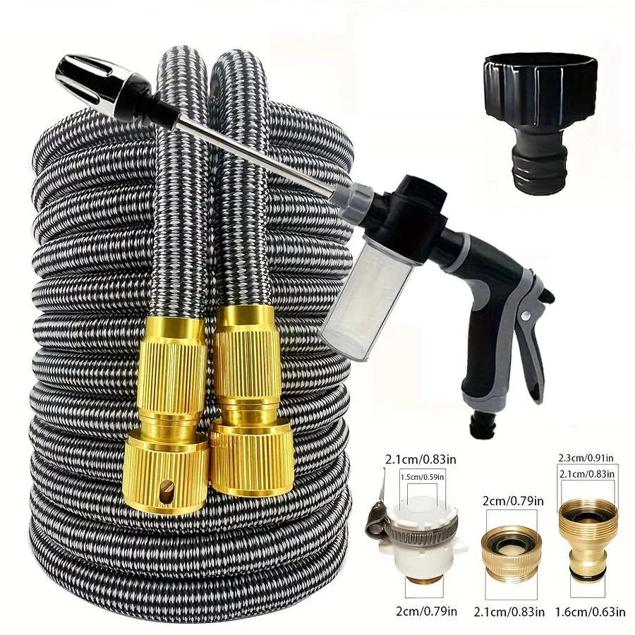 

Garden Gardening Watering Plants Retractable Water Hose, Water Gun Car Washing, Cleaning, Portable, Magical and Multifunctional