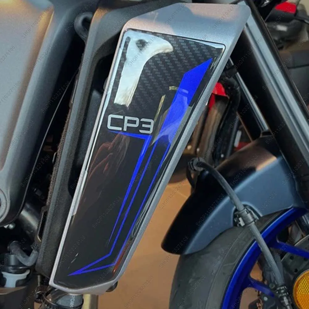 For Mt 09 mt09 MT-09 2025 Motorcycle Anti slip Tank Pad Side Radiato Protector Sticker 3D Resin Stickers kit