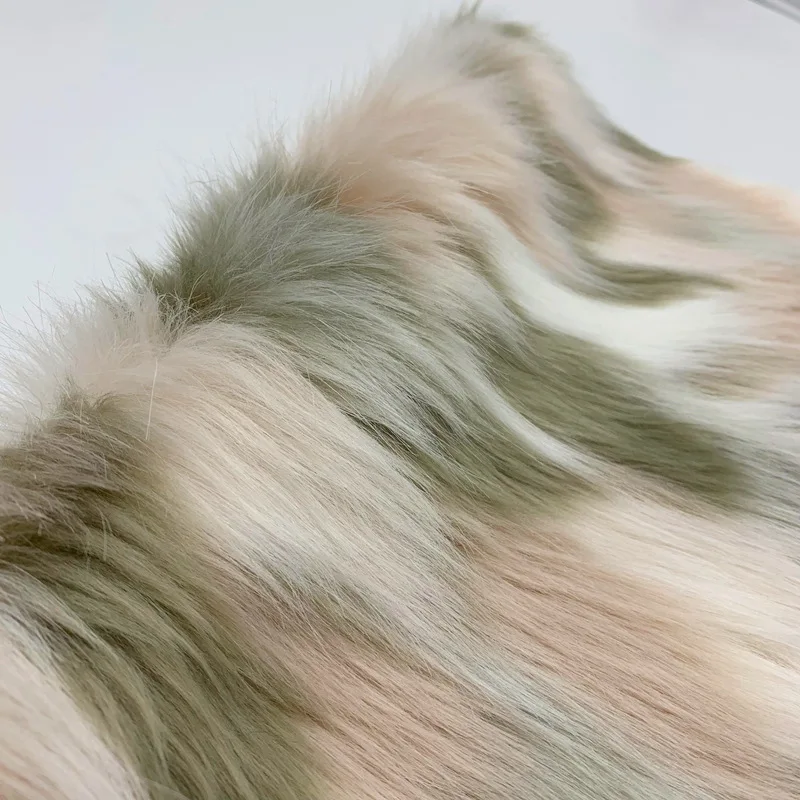 1pcs 160cm*90cm High-grade Jacquard Soft fox fur,colorful felt cloth,Plush carpet mats fabric,DIY handmade faux fur fabric