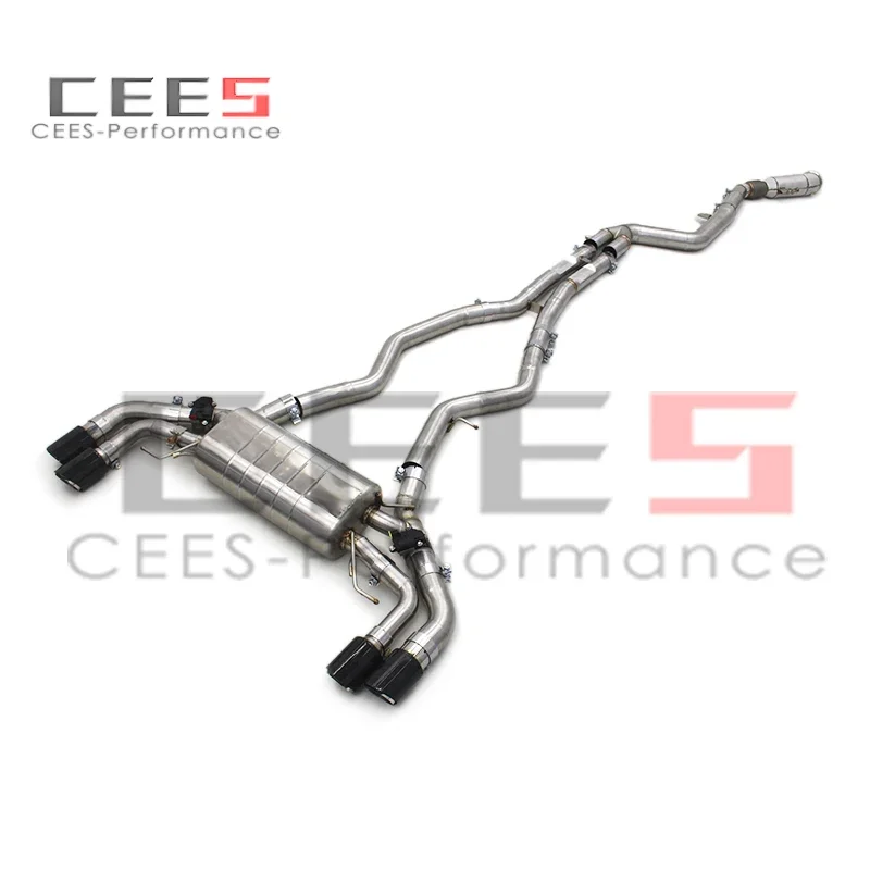 cees Catback Exhaust Downpipe for BMW M240i M240 B58 3.0T 2017-2023 Stainless Steel Complete Catback Muffler Exhaust Systems