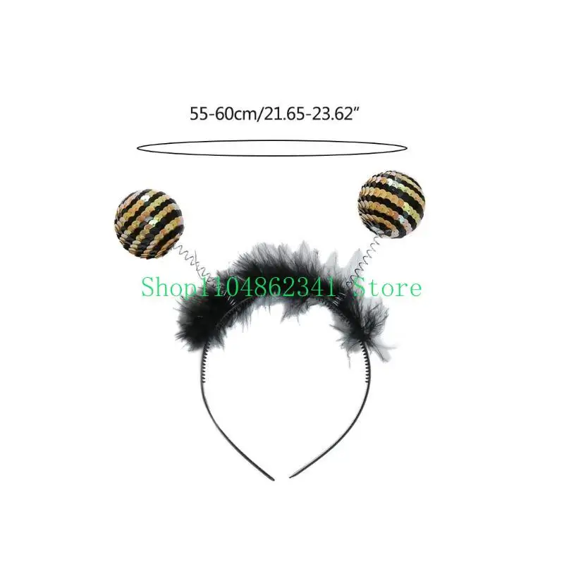 5asd Halloween Headband ăng -ten Tóc tóc Cosplay Cosplay Cosplent Assesories