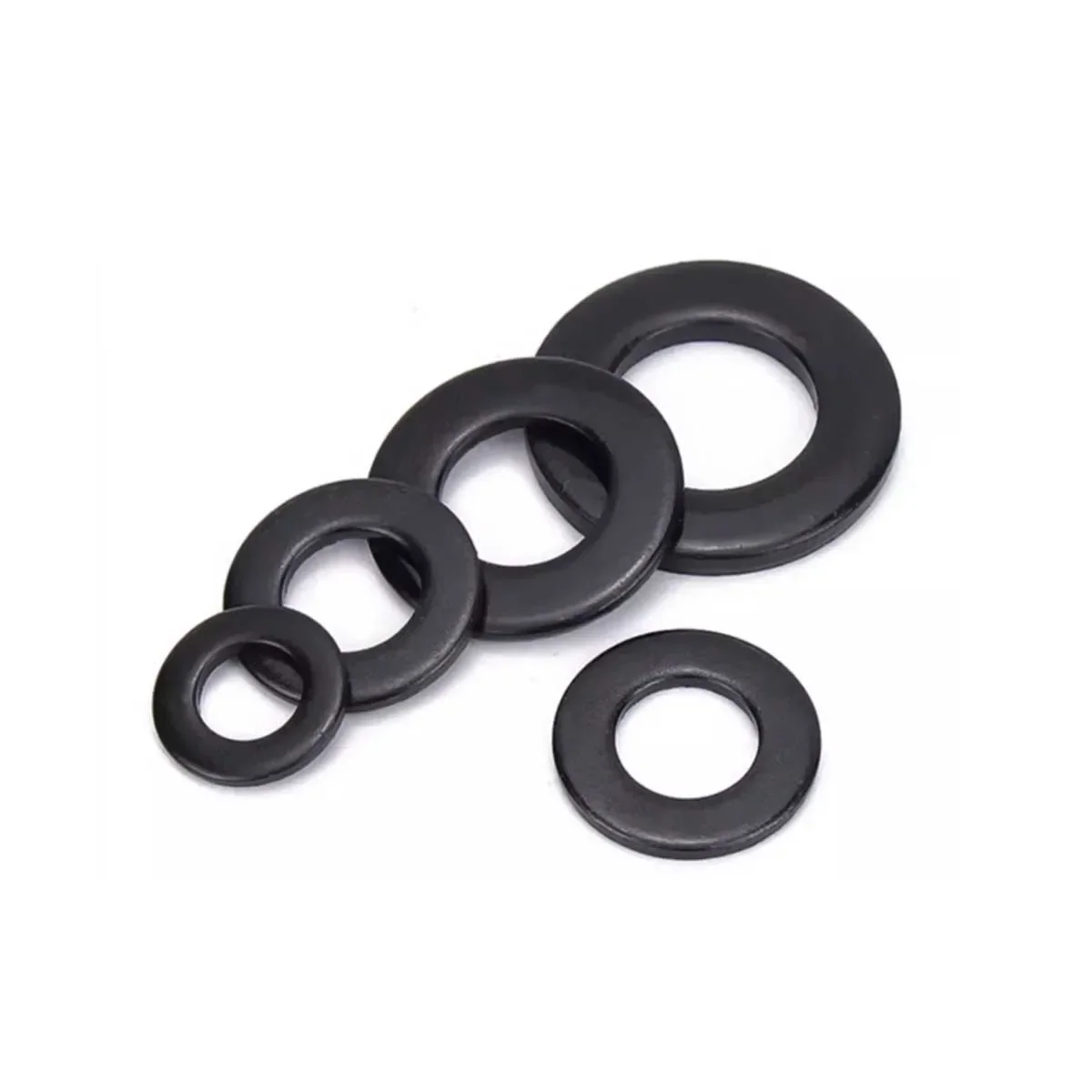 Black 304 Stainless Steel Flat Gasket M2M2.5M3M4M5M6M8M10M12M14M16