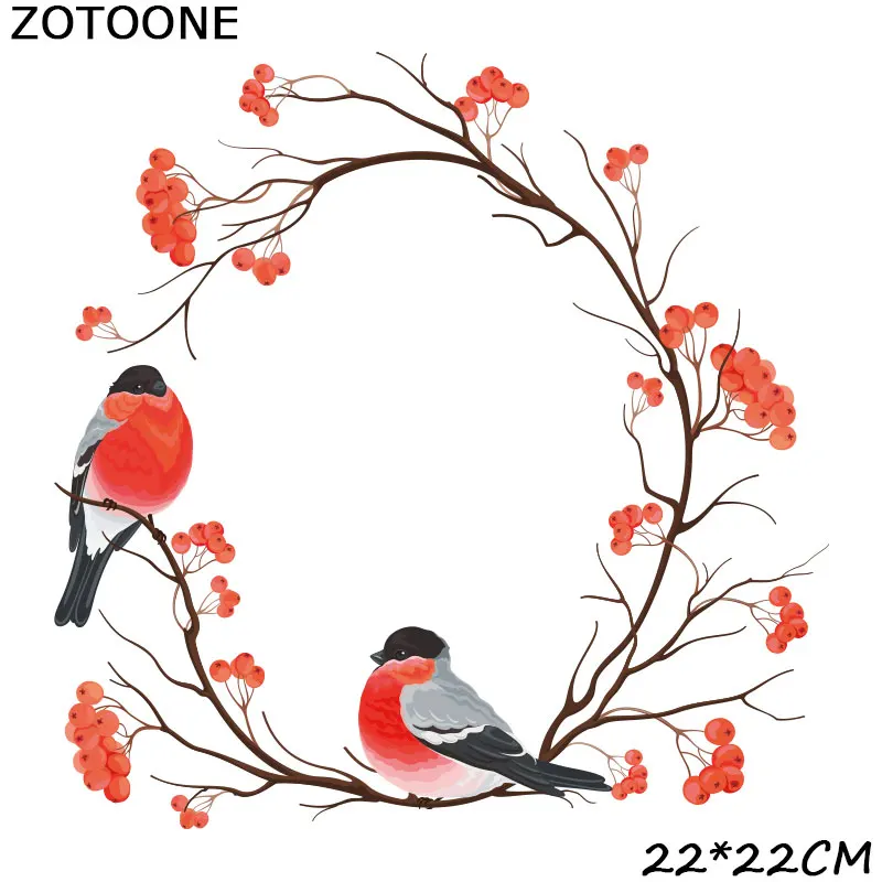 ZOTOONE  Animal Flower stickers for iron transfer clothes DIY accessory t-shirt dresses washable heat transfer