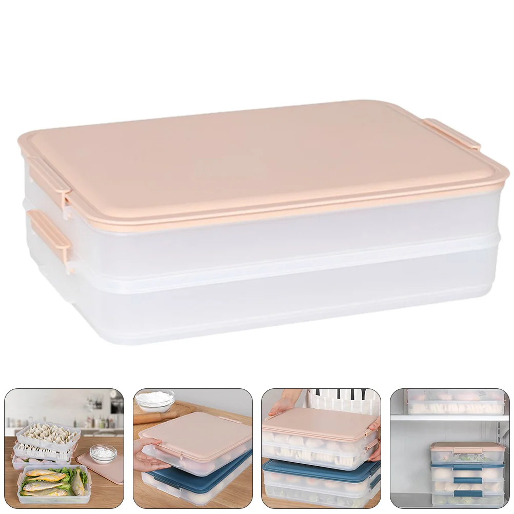 

Dumpling Box Multi-layer Tray Refrigerator Fresh-keeping Pp Food Storage Container