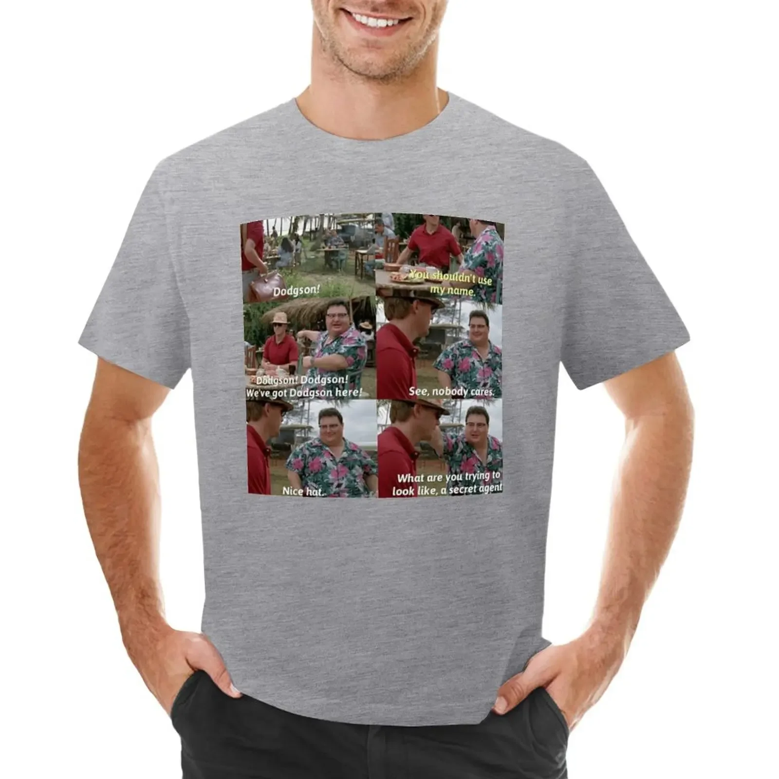 

DODGSON! T-shirt summer tops plain sweat vintage T-shirt men