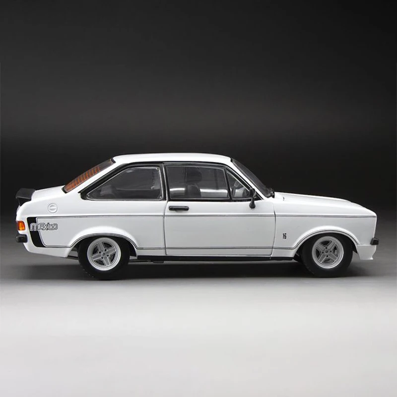 Diecast Original 1/18 Scale 1976 Ford Escort MKII RS Mexico Simulation Alloy Car Model Static Display Collectible Gift Souvenir