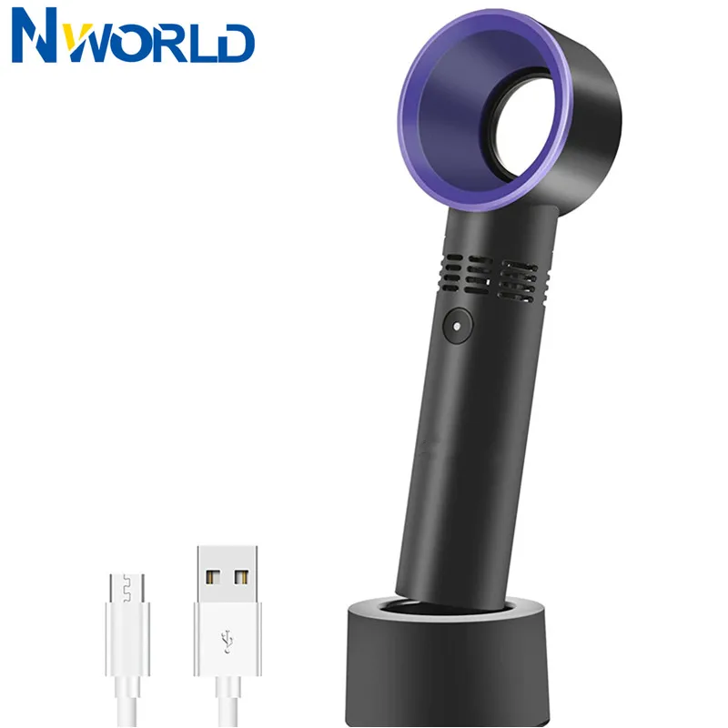 USB ชาร์จ Bladeless No Leaf Fan พัดลมมือถือพัดลม USB พัดลม Gadgets อิเล็กทรอนิกส์อุปกรณ์อัจฉริยะ USB อุปกรณ์พัดลมเดสก์ท็อปสำหรับ Home