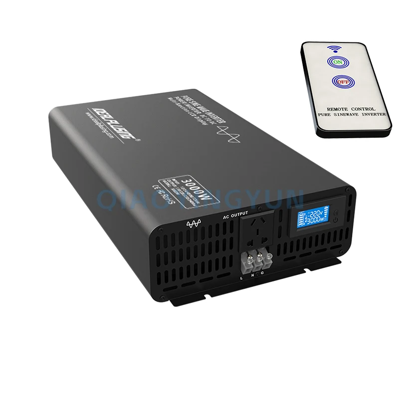 Pure Sine Wave Inverter Power 3000w DC 12v 24v 36v 48v 60v 72v 84v to AC 110v 220v Car Inverter Converter WITH LCD Display
