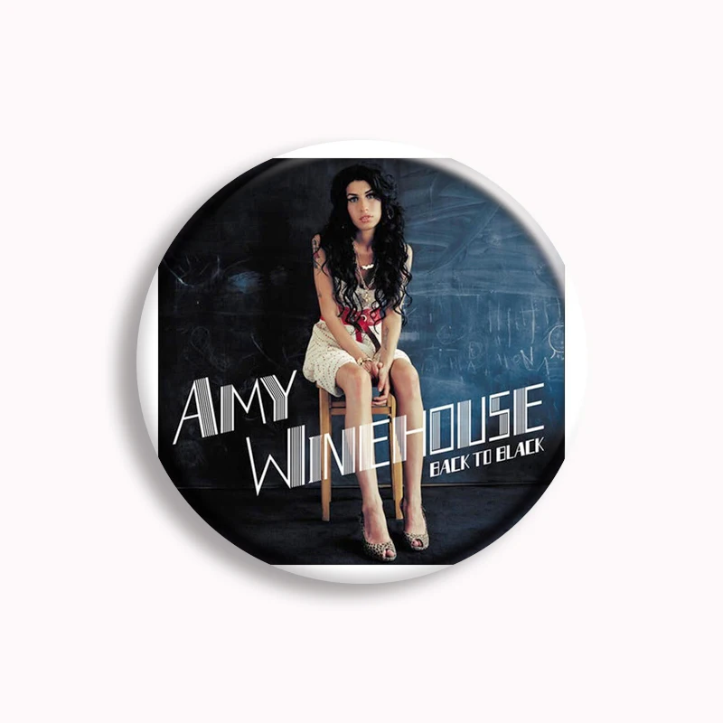 Famosa Cantora de Música de Jazz, Amy Winehouse, Botão Macio Pin, Emblema do Metal, Mochila Retro Acessórios, Broche Fãs, Coletar Presentes