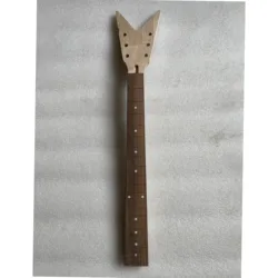 1 Pcs Stock Special Shape Maple Fretless Guitar Neck Unfinished Rosewood Fretboard Electric Guitar 3L3R Special Shape DIY Part