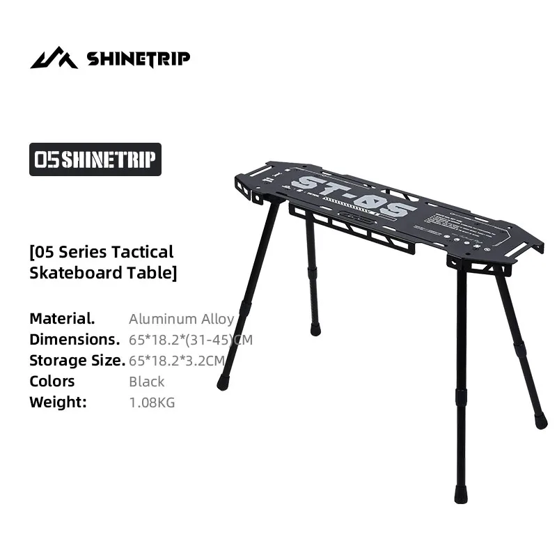Shinetrip-アルミニウム製屋外テーブル、ポータブル折りたたみ式収納