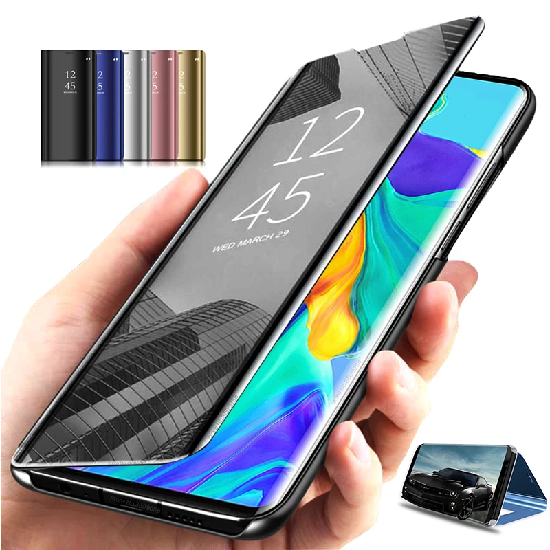 Luxury Mirror View Smart Flip Case For Huawei Honor 200 Lite Honor20 20Lite 200 pro original Magnetic fundas Leather Phone Cover