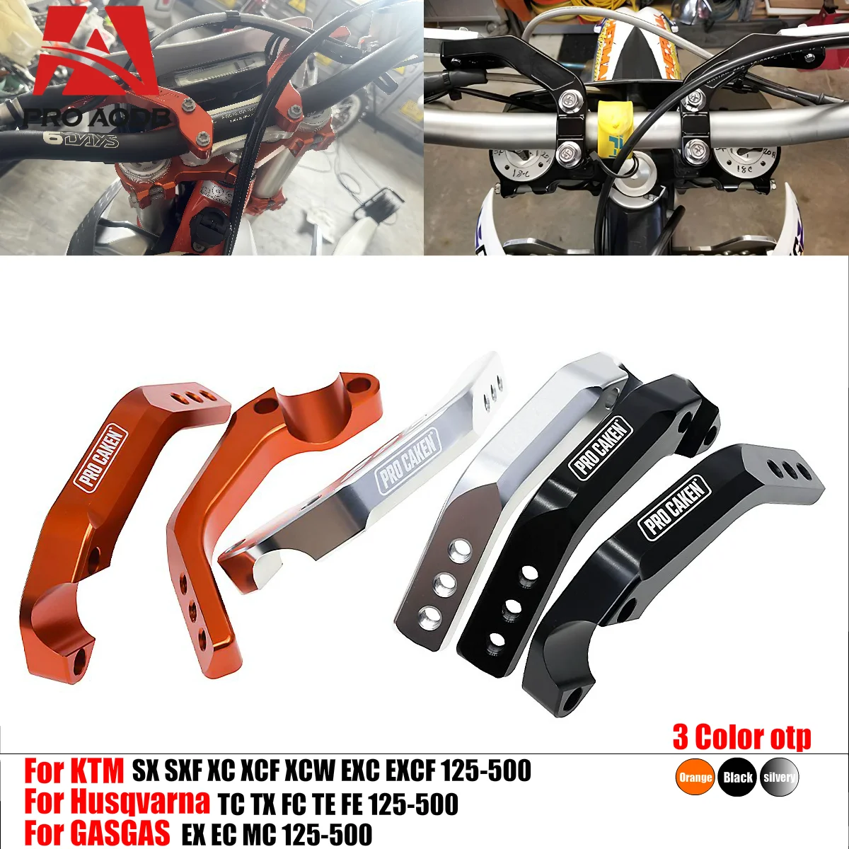 Motocross 22mm 28mm Sturdy Handlebar Hand Guard Brackets Mounts For KTM Husqvarna Honda Yamaha Kawasaki Suzuki etc