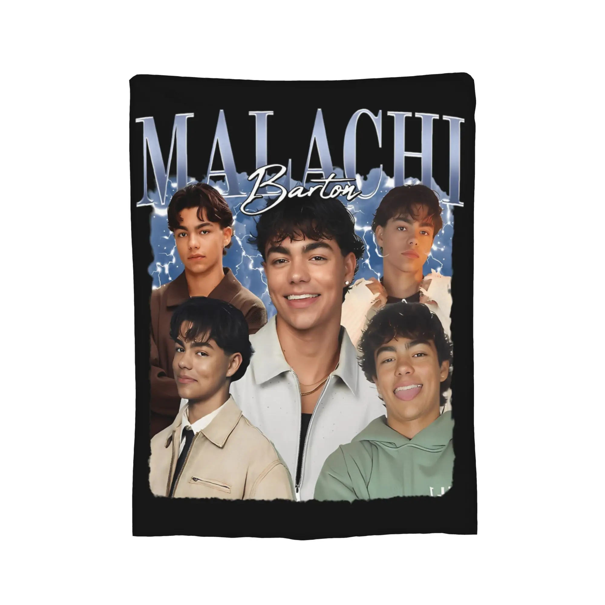 Malachi Barton Actor Blanket Flannel Autumn/Winter  Breathable Lightweight Thin Throw Blankets for Home Car Bedding Throws