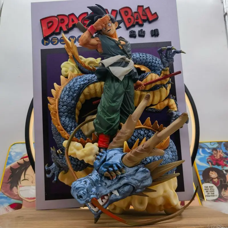 Anime Dragon Ball Z Gk 3d Comic Bücher Son Goku Reiten Shenron Figur Pvc Action Figur Modell Statue Sammlung Kinder Spielzeug