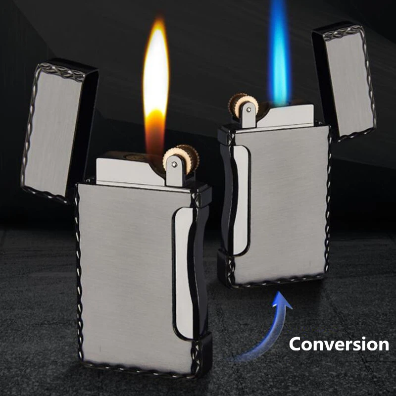 New Flame Switch Turbo Jet Lighter Compact Butane Torch Metal Lighters Cigarette Accessories Gas Windproof Petrol Lighter