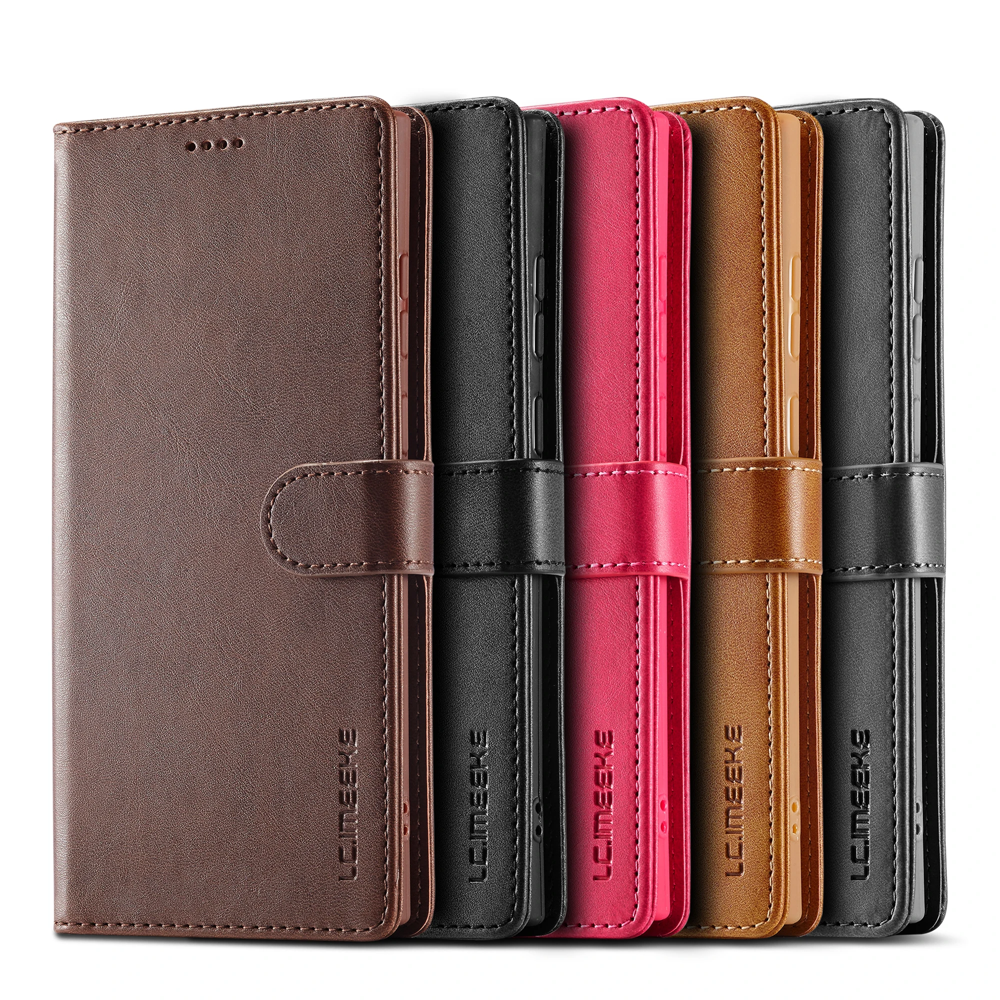 Business Leather Case for Samsung Galaxy S26 S25 Ultra S24 FE S23 Plus A17 A16 A26 A36 A56 A37 A57 Flip Wallet Card Phone Cover