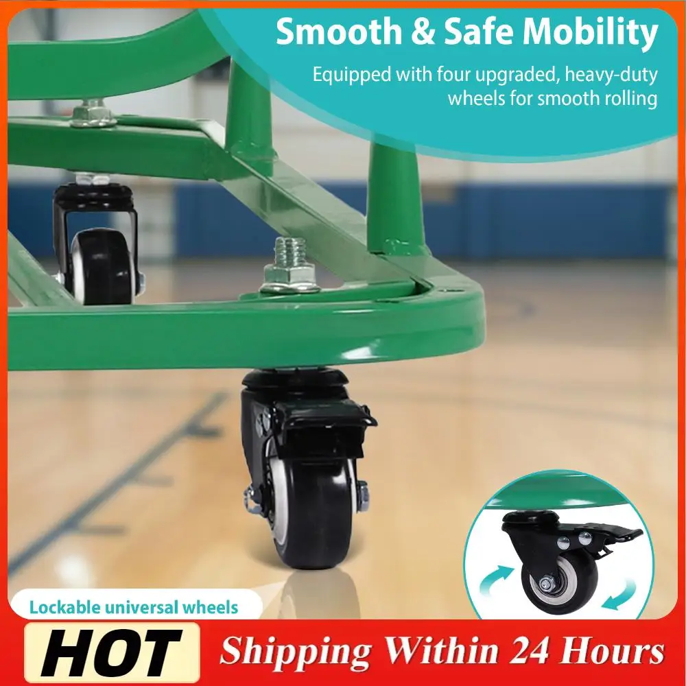 

Тележка для хранения баскетбольных или волейбольных мячей с колесами, органайзер для спортивного инвентаря для гаража, клуба или спортзала