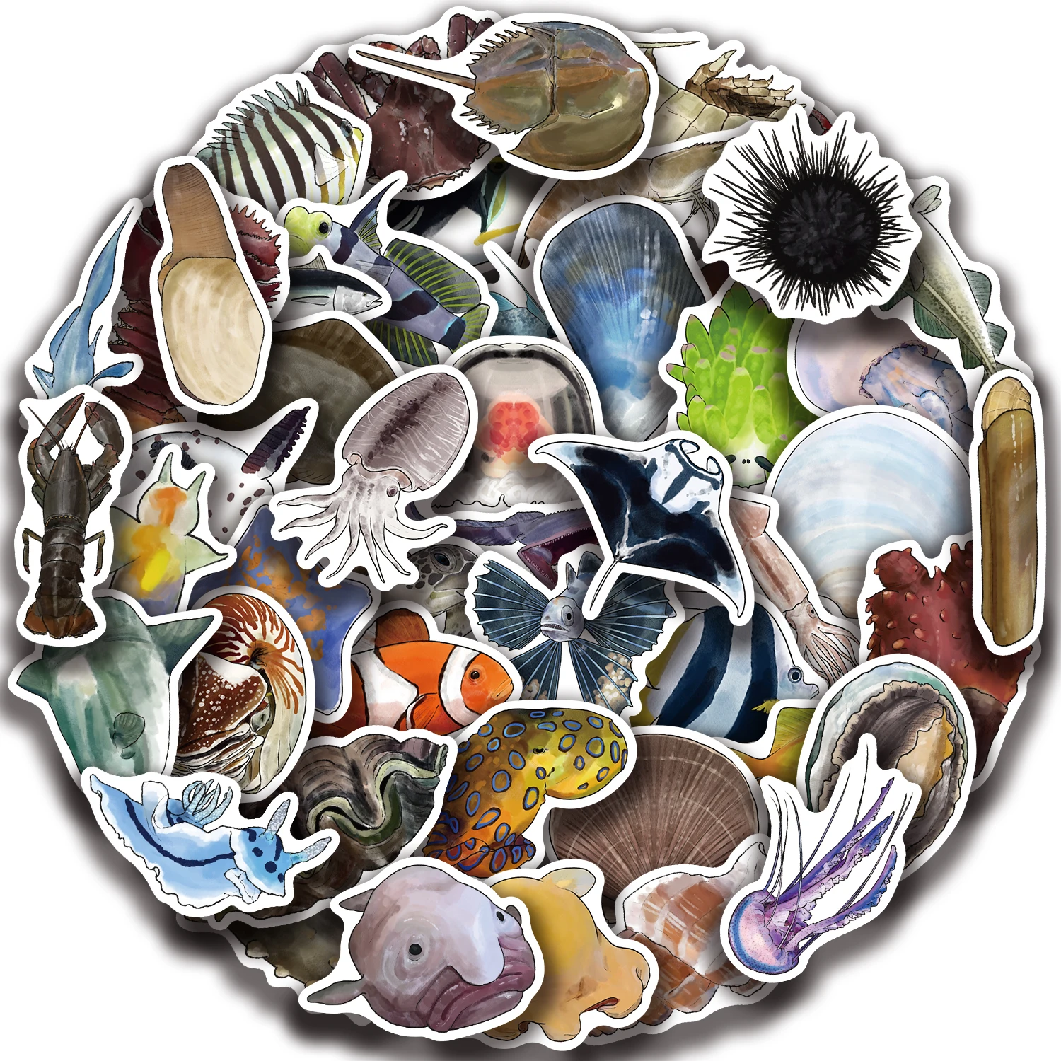 50Pcs Deep-Sea Mari…