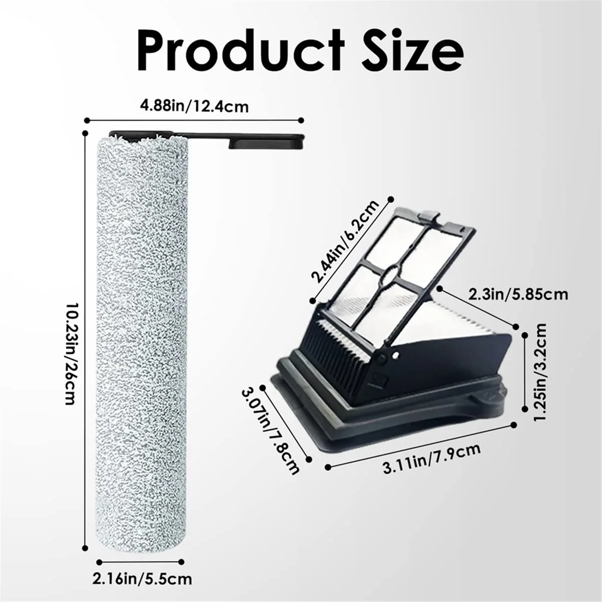 Сменные HEPA-фильтры и Роликовые щетки для Tineco Floor ONE S6/S6PRO, беспроводной, для влажной и сухой быстрой уборки