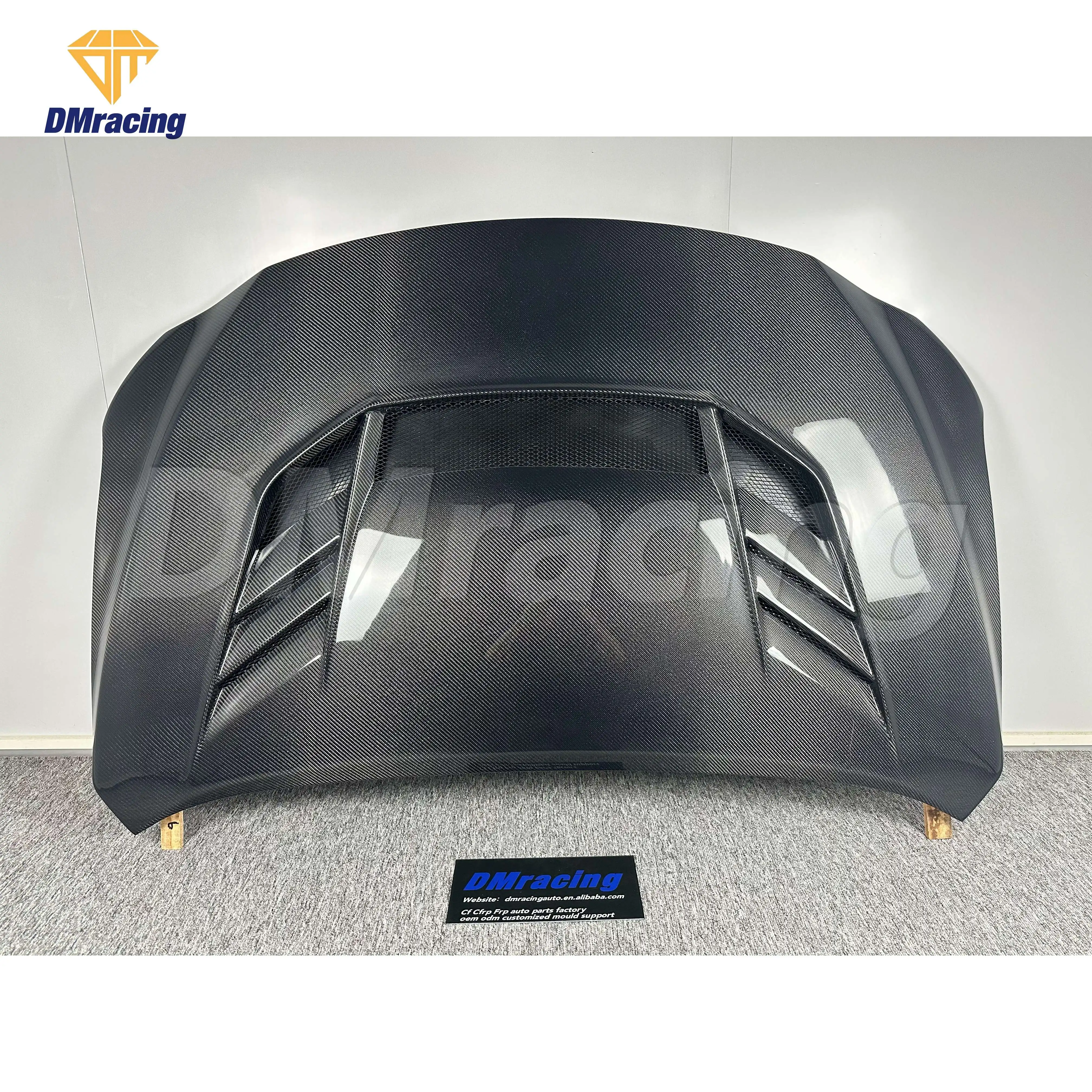 DM V2 Style Carbon Fiber Vented Hood Bonnet For Subaru Impreza Wrx Sti VB VBH 2023-2024