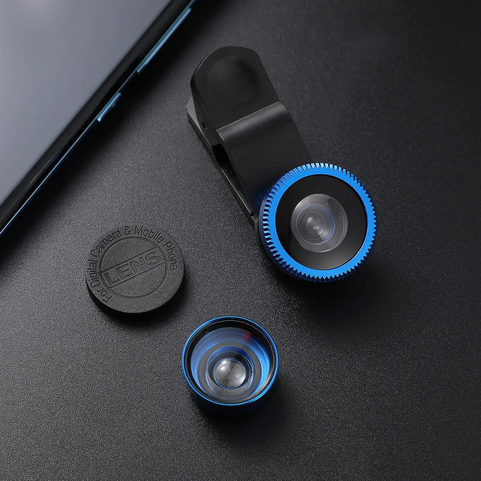 Макрообъектив Fisheye с широким углом обзора для смартфона, универсальный объектив для мобильной камеры 3-в-1, суперширокоугольный HD-объектив с клипсой для телефона
