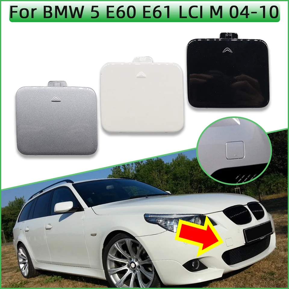 

Decoration Trailer Cover Cap Front Bumper Towing Eye Hook Shell For BMW 5 E60 E61 LCI M-Sport 2004-2010 High Quality Spray Paint