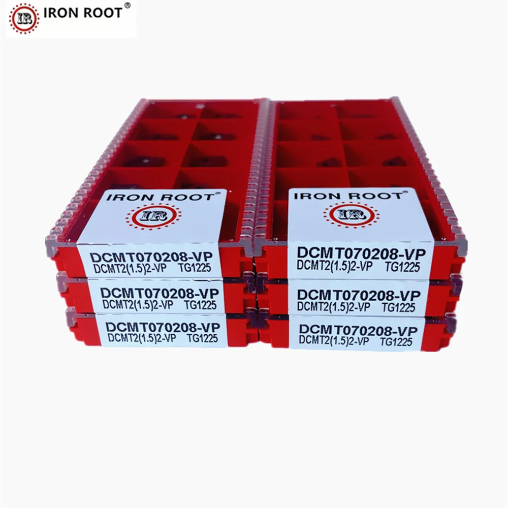 IRON ROOT DCMT070202,DCMT070204,DCMT11T304,DCMT11T308,-VP,MV,TG1225 CNC Lathe Turning Tool  Turning Carbide Insert SDACR P.M.K