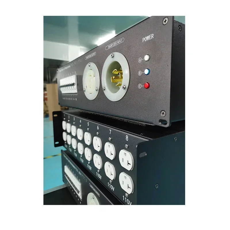 SX 3U 30A Input 8way out rack mount power distro box Hot sales