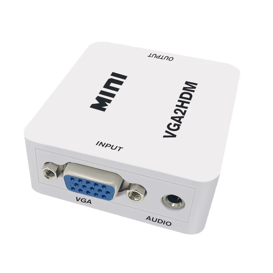 HDMI zu VGA Konverter mit Audio VGA zu HDMI Konverter HDMI Adapter für Notebook Xbox360 DVD PS3 PC HD 1080P TV Box Projektor – Detail 13