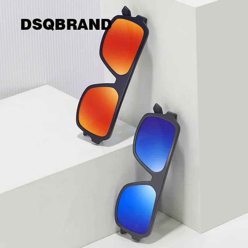 Fashion Vintage Square Sports Sunglasses Men Women Fishing Driving For dsqbrand Designer Sun Glasses Anti-Glare UV400 Eyewear