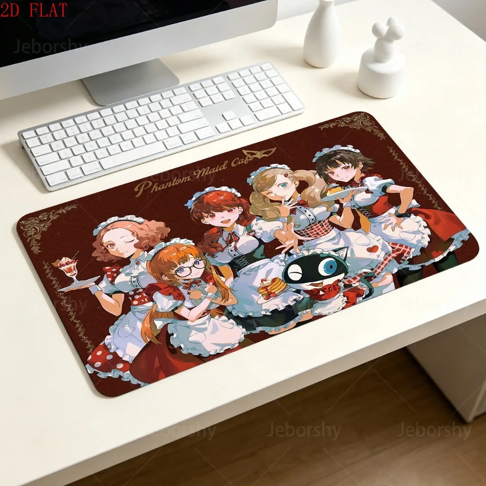 Persona 5 Anime Gaming Mouse Pad Large Non-slip Keyboard Desk Mat for PC Laptop Gamer Office Home Decor