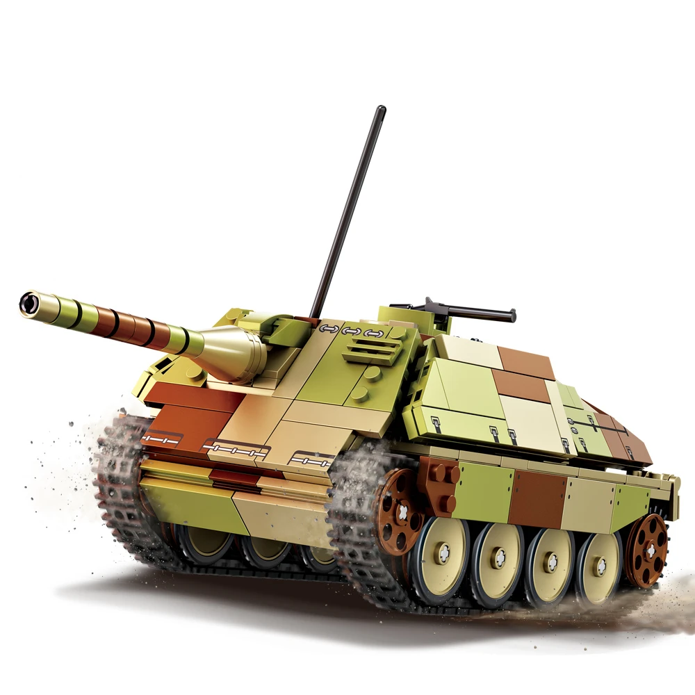 2. Weltkrieg WW2 Armee Militär Soldaten P-38 Kämpfer Leopard 2A7 Kampfpanzer Modell Bausteine Ziegel Kinderspielzeug