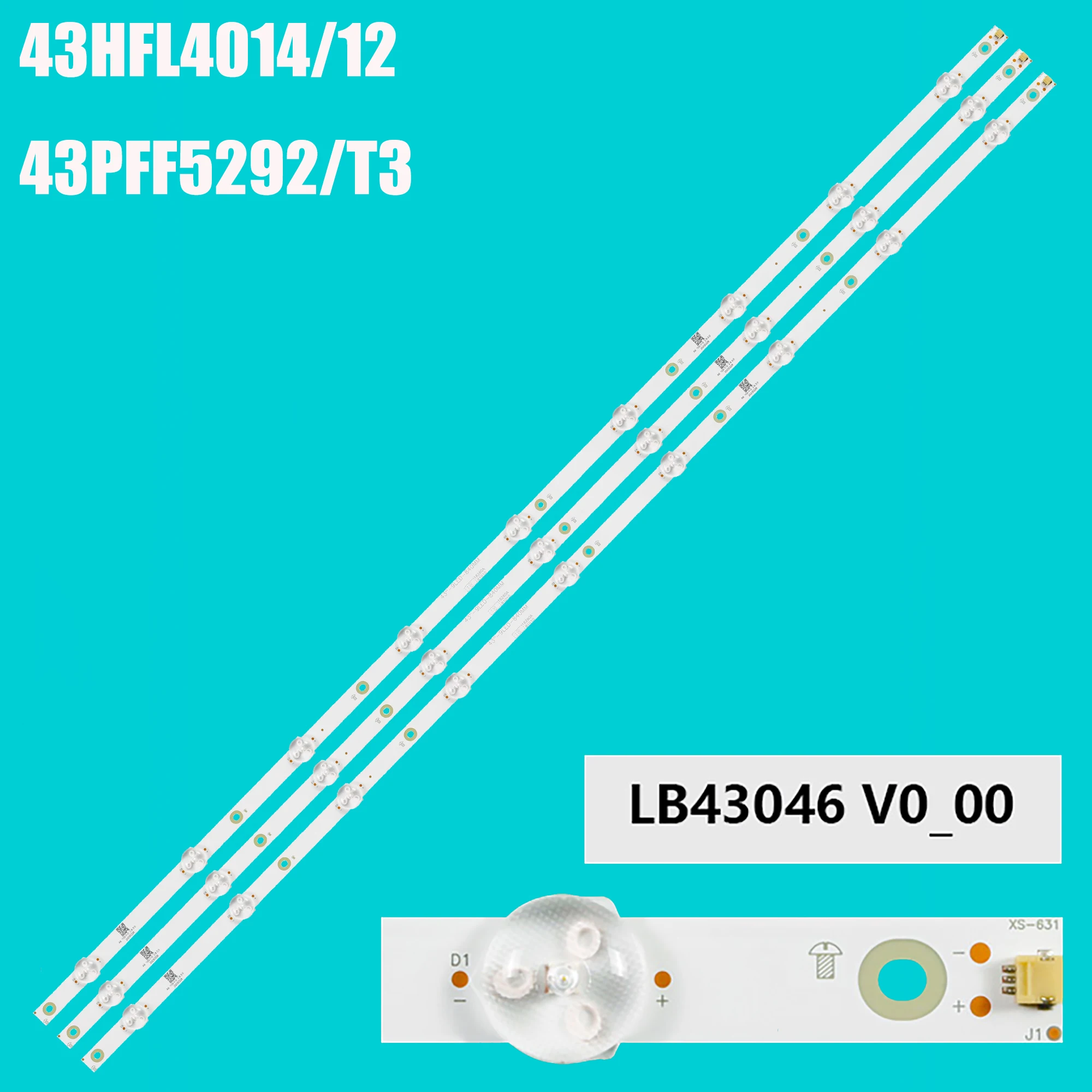 LED Backlight Strip For 43S5195 43PFF5252 43PFF5212 43HFF3953 43PFF3212 43HFL5014 43HFL4014 43PFS5813 43PFS5823 43PFF5292