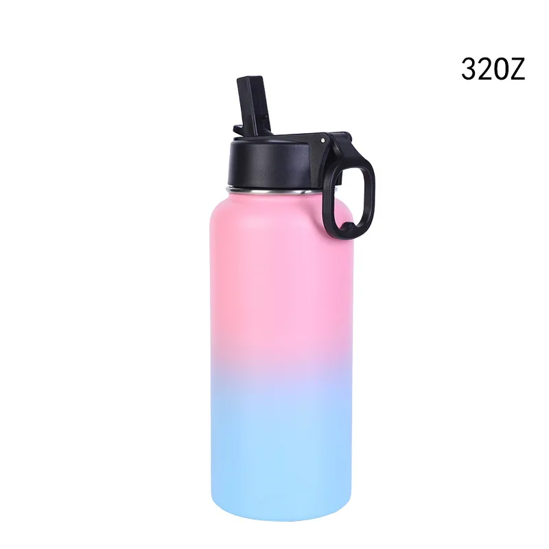 Stainless Steel Insulation Gradient Color Water Jugs Contigo Bottle Aluminum Thermos Bike Tool Drinking Bicycle Flask Topeak Can