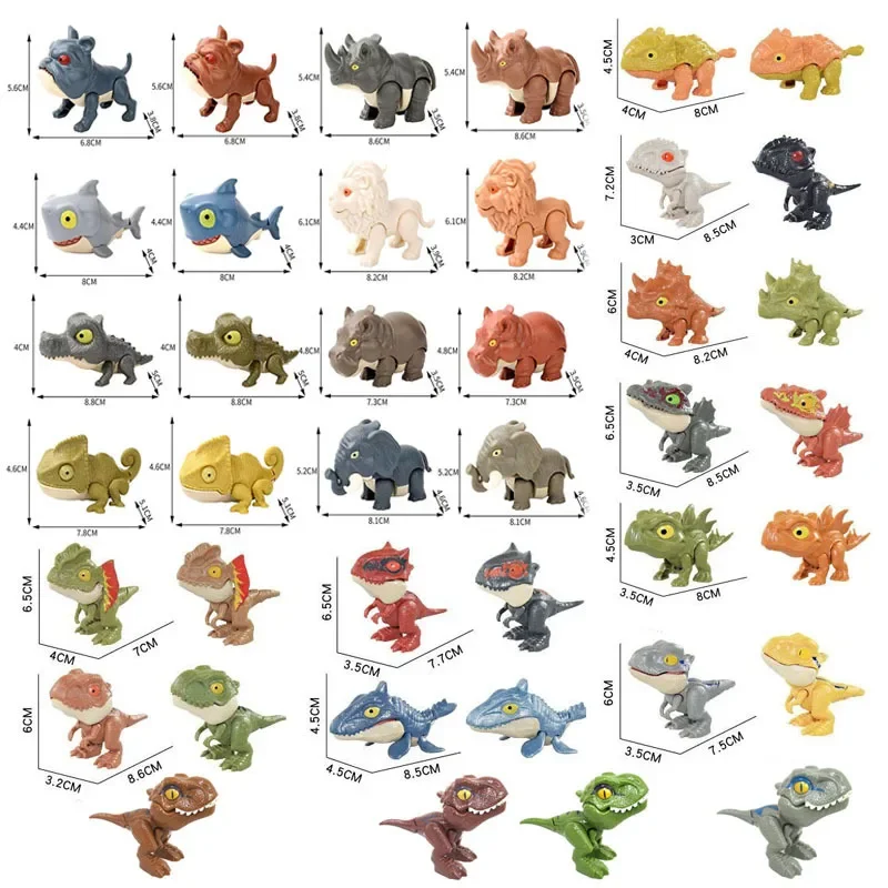 5/10pcs Mini Toy Dinosaurs Figure, Dinosaur Finger Puppets,Vinyl Plastic Figure Toy,Educational Funny Dinosaur Puppet for Gift